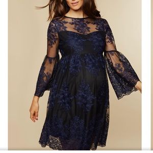 NWT! Motherhood Maternity lace fit and flare dress